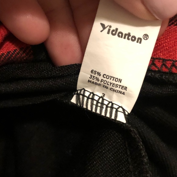 Black and plaid shirt NWT - Picture 3 of 3